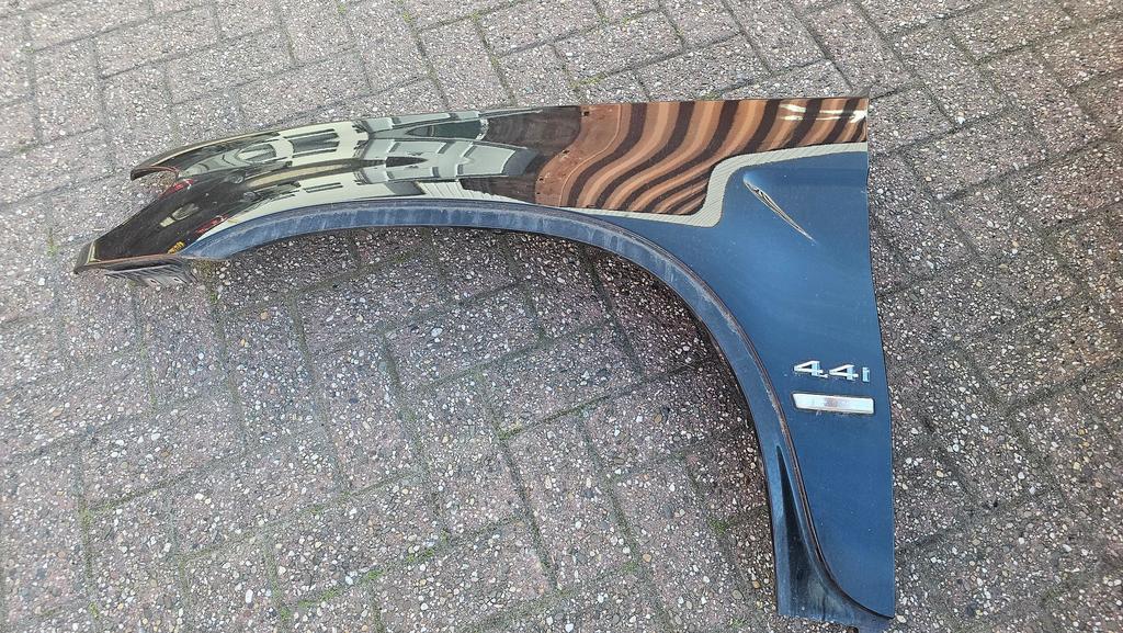 Voorscherm spatbord linksvoor BMW X5 serie E53 kleur Cosmos, Auto-onderdelen, Gebruikt, -, Links, Ophalen of Verzenden