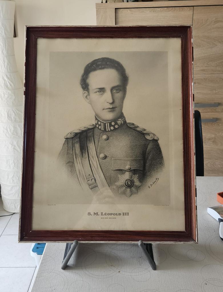 RYL #5 - STAATSIEPORTRET LEOPOLD III #1, Verzamelen, Ophalen of Verzenden, Gebruikt, Kaart, Foto of Prent