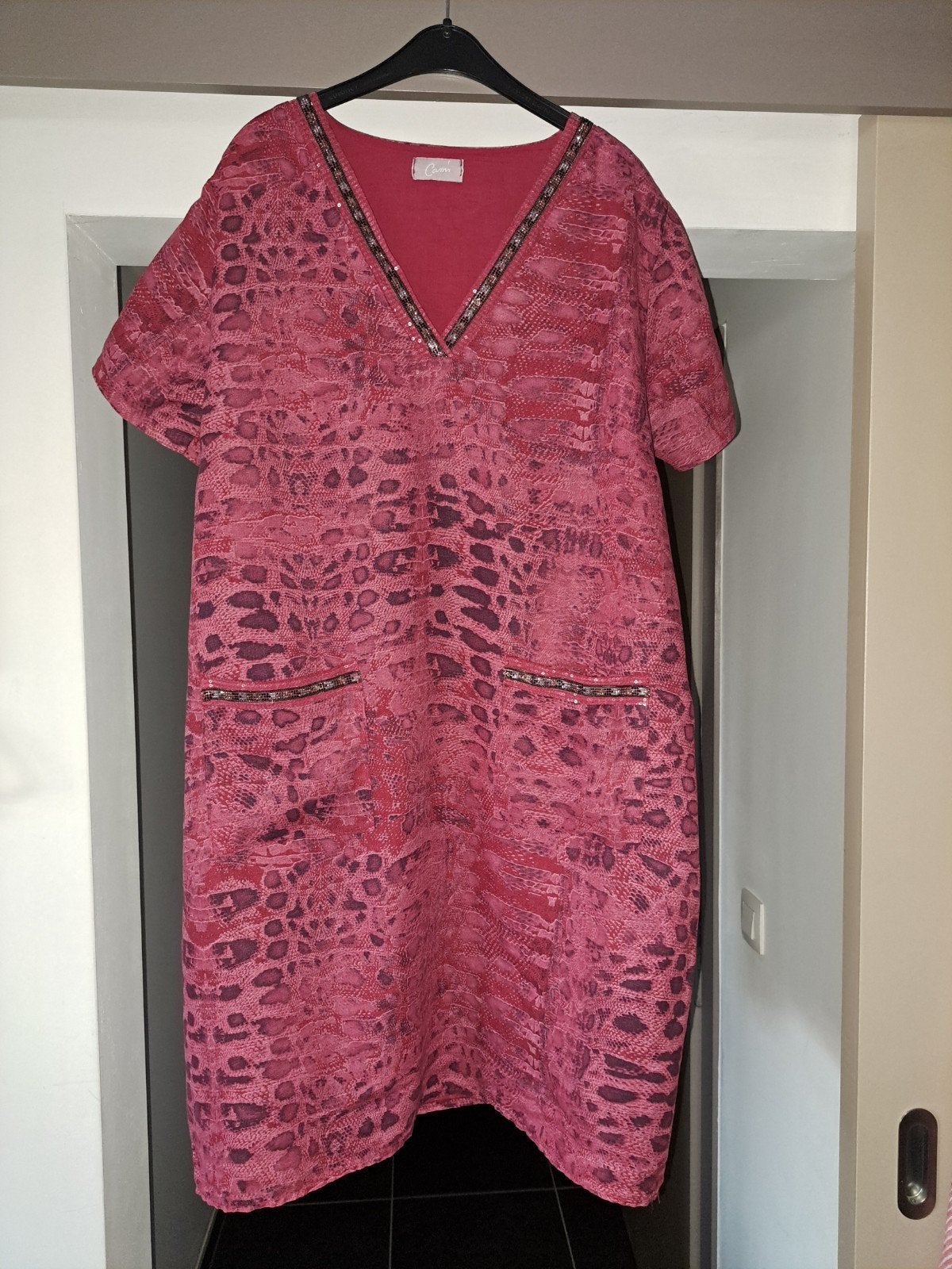 jurk, zomer, Cassis, linnen, 44, Taille 42/44 (L), Cassis Collection, Enlèvement ou Envoi, Rose