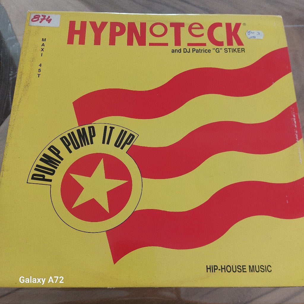 hypnoteck pump pump it up 12 inch maxi, CD & DVD, Vinyles | Dance & House, 12 pouces, House, Enlèvement ou Envoi, Utilisé