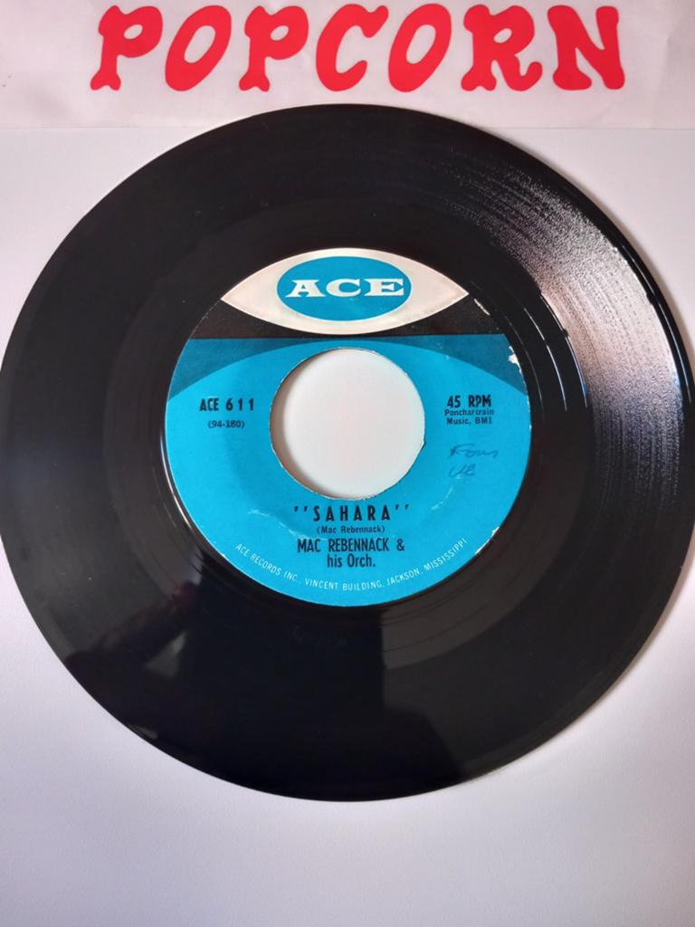 MAC REBENNACK &HIS ORCH. SAHARA . GROOVE POPCORN 45 T