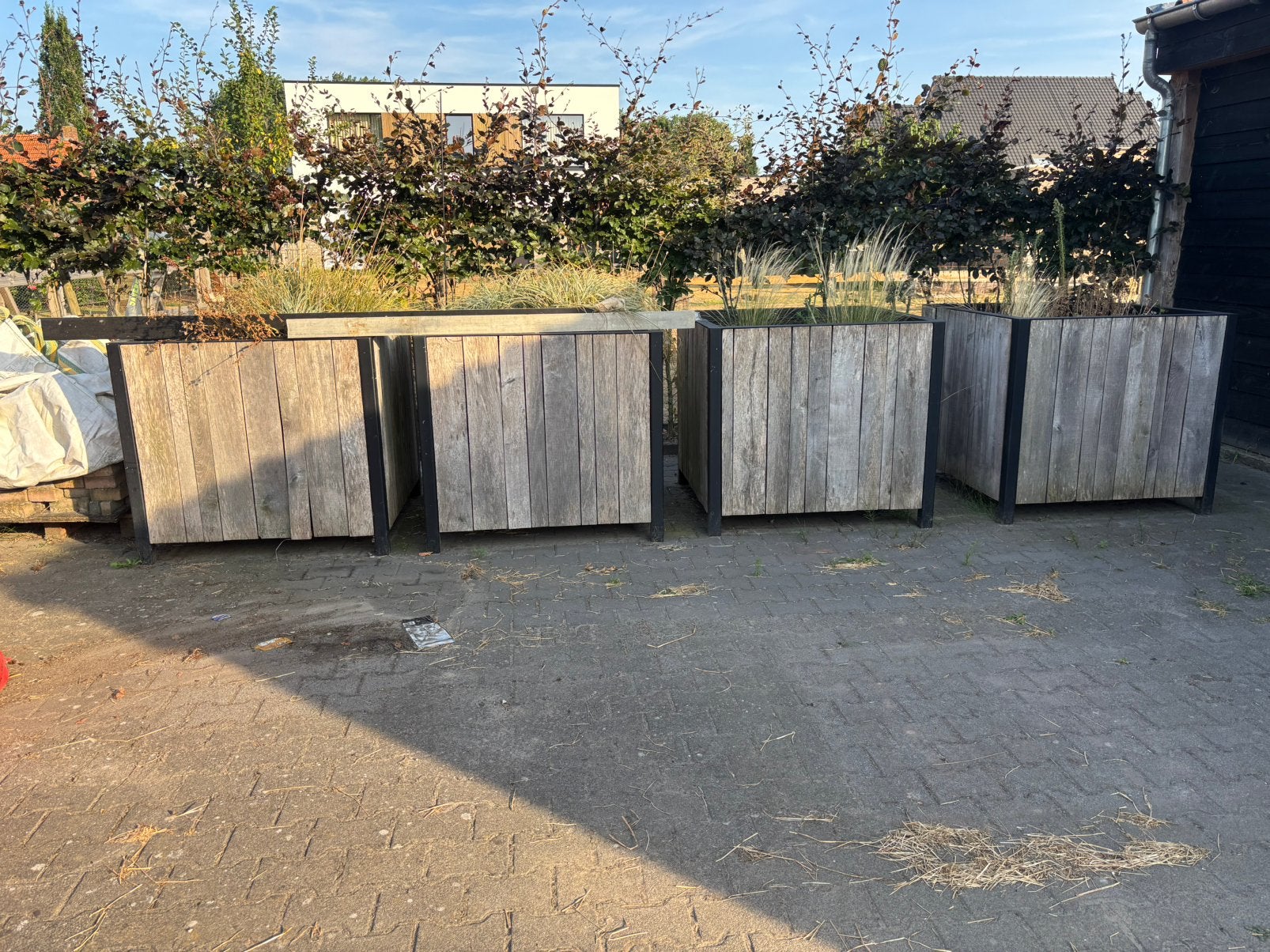 4 x bloembak 100x100x100cm, Tuin en Terras, Ophalen, Zo goed als nieuw