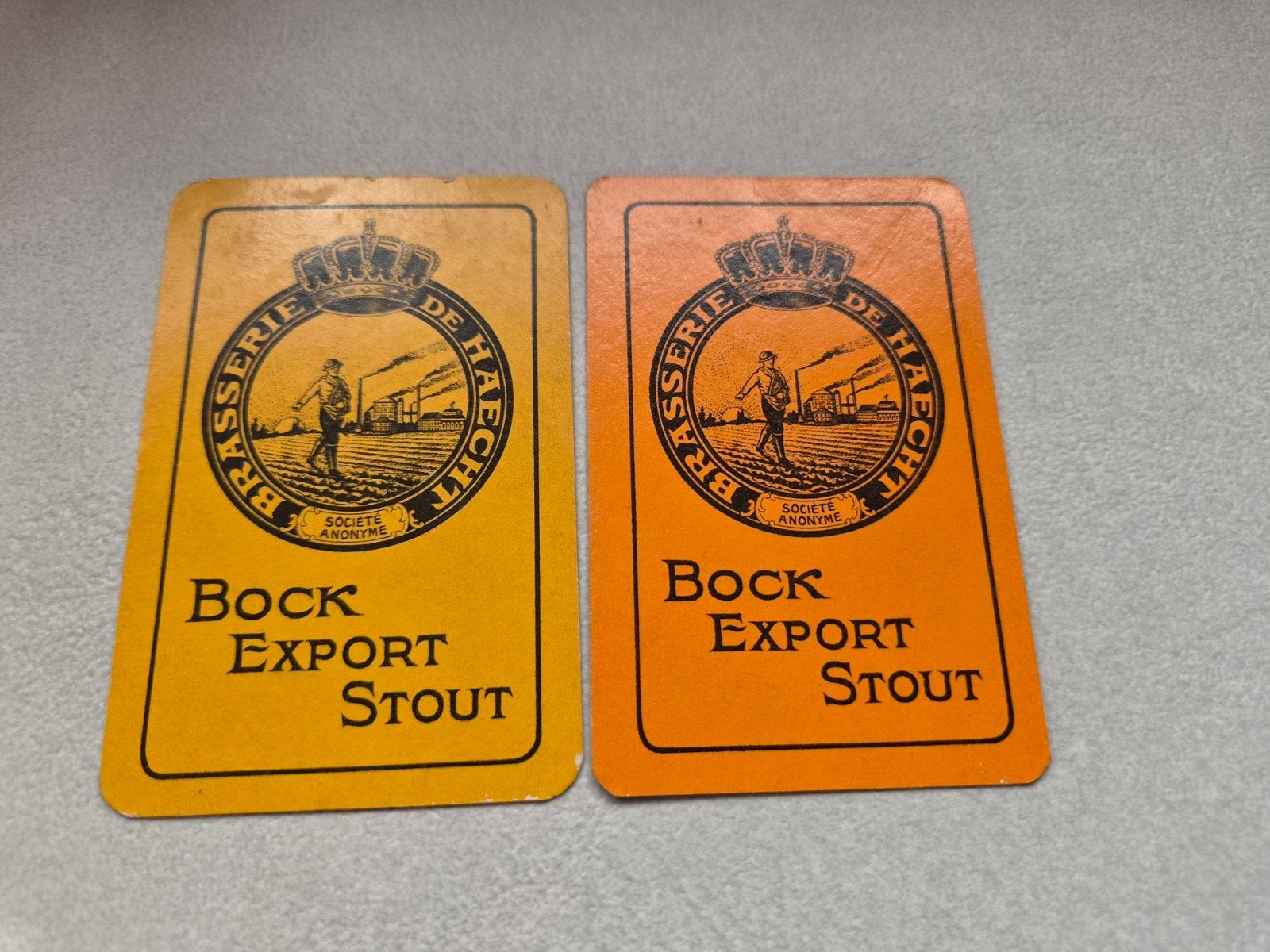 2 speelkaarten brasserie de haecht, Verzamelen, Biermerken, Verzenden