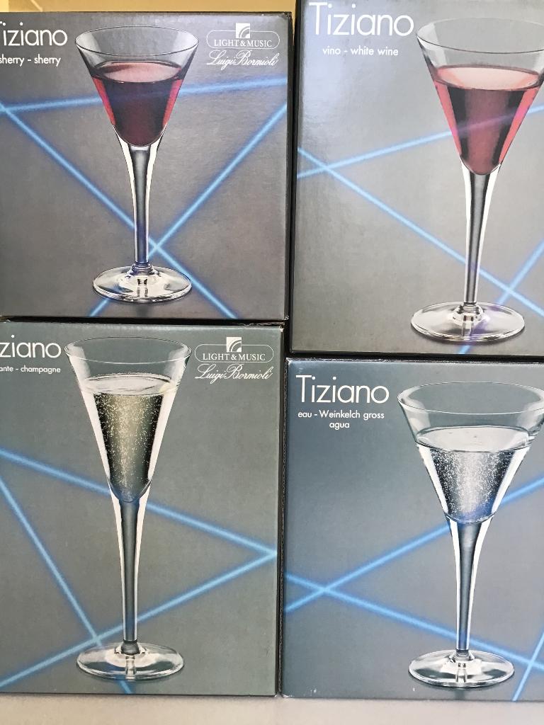 Kristallen drinkglazen Tiziano, Ophalen, Nieuw