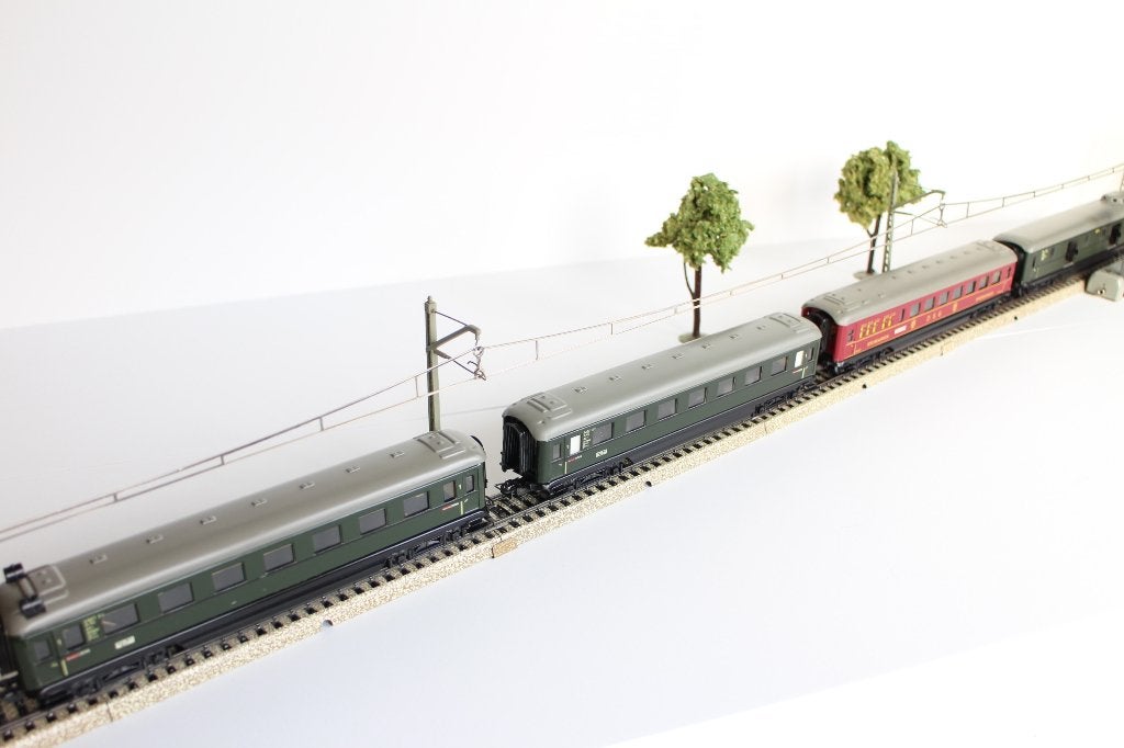 Märklin 4008 + 4012 + 4007 + 4006, Wisselstroom, Wagon, Ophalen of Verzenden, Zo goed als nieuw
