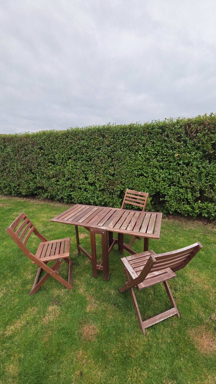 tuintafel + 3 stoelen, 3 places, Table à dinner, Salons de jardin, Enlèvement