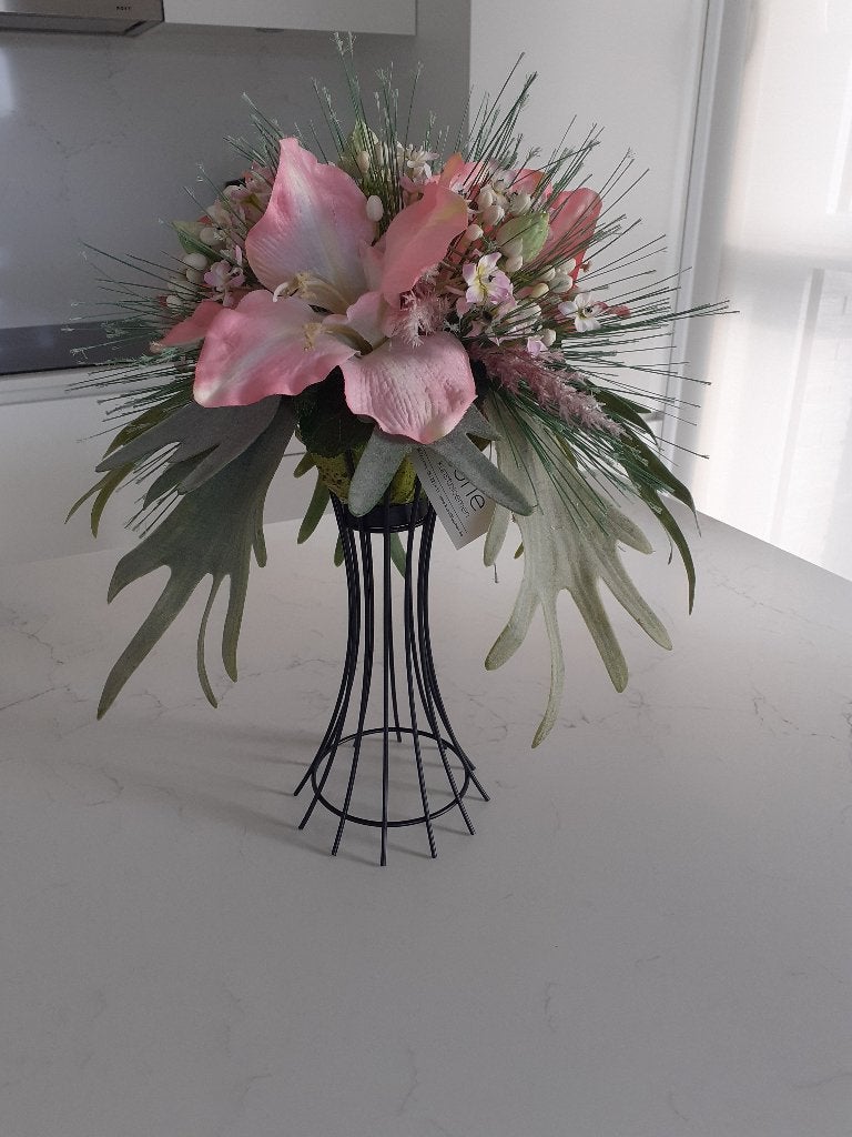 Arrangement de fleurs artificielles, Fait main, Arrangement floral, Comme neuf, Enlèvement