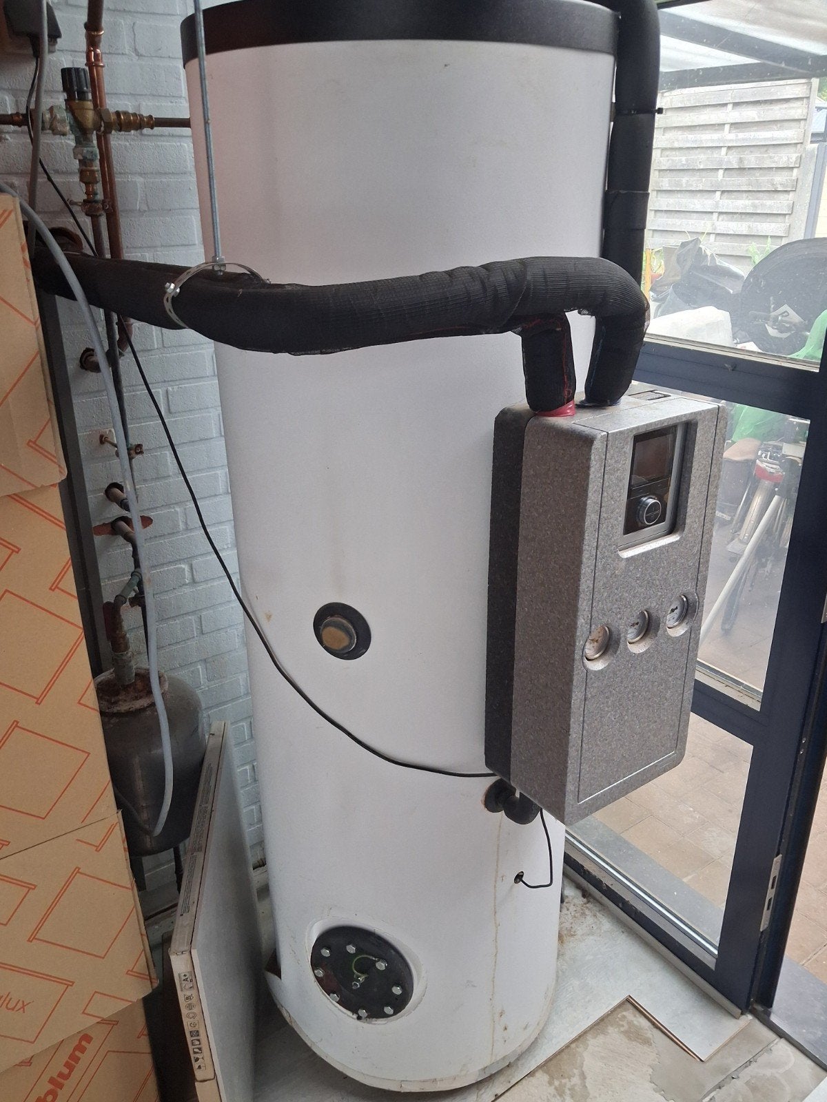 zonneboiler, Bricolage & Construction, Chauffe-eau & Boilers, Plus de 10 ans, Boiler, Enlèvement, Utilisé