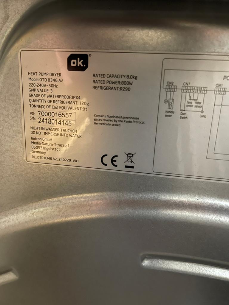 Seche linge condensation garanti, Electroménager, Sèche-linge, Comme neuf, Enlèvement