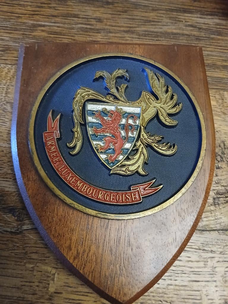 Crest, Luxemburgs leger, Verzamelen, Ophalen of Verzenden, Landmacht, Embleem of Badge