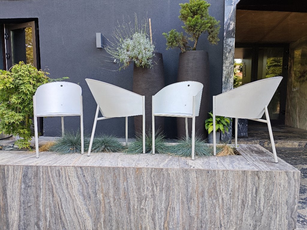 Costes designstoelen Aleph van Philippe Starck van Driade, Gebruikt, Verzenden, Vier, Metaal