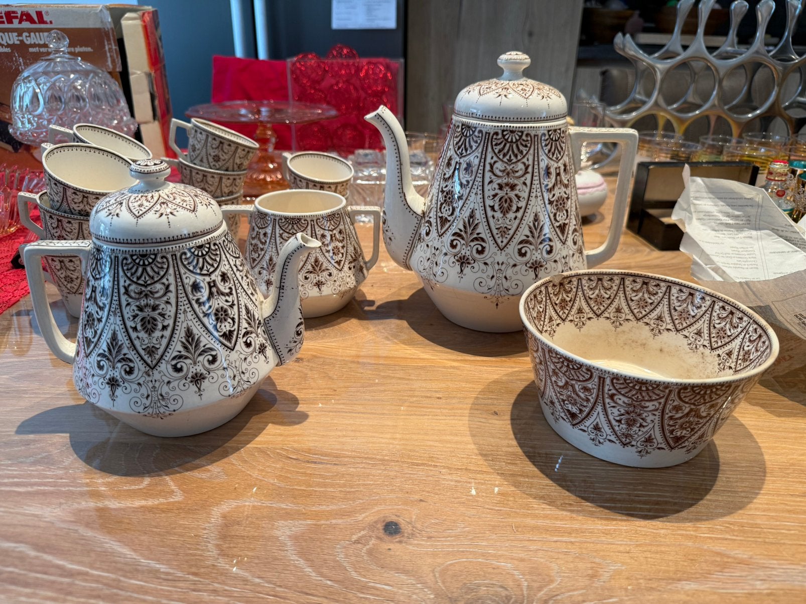 Servies van P. Regout&co. 1881/1892, Ophalen