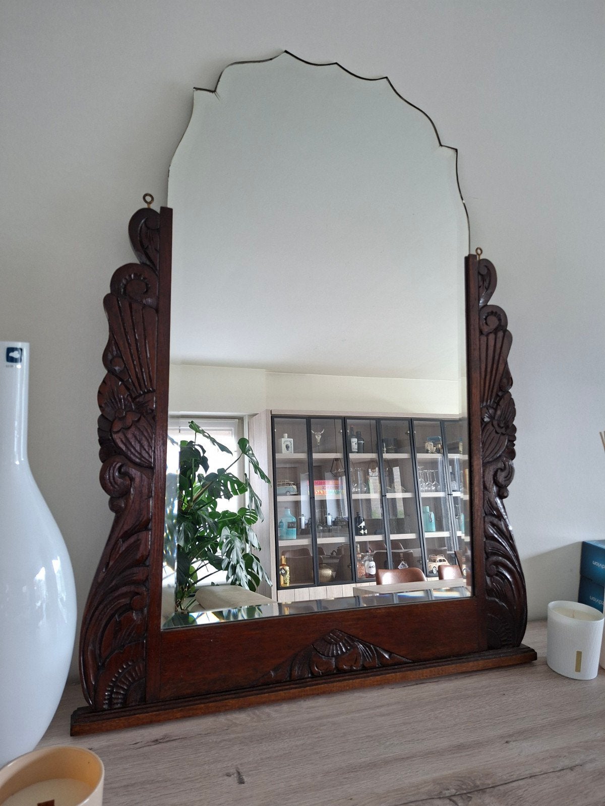 Vintage Art Deco Spiegel, Antiek en Kunst, Ophalen