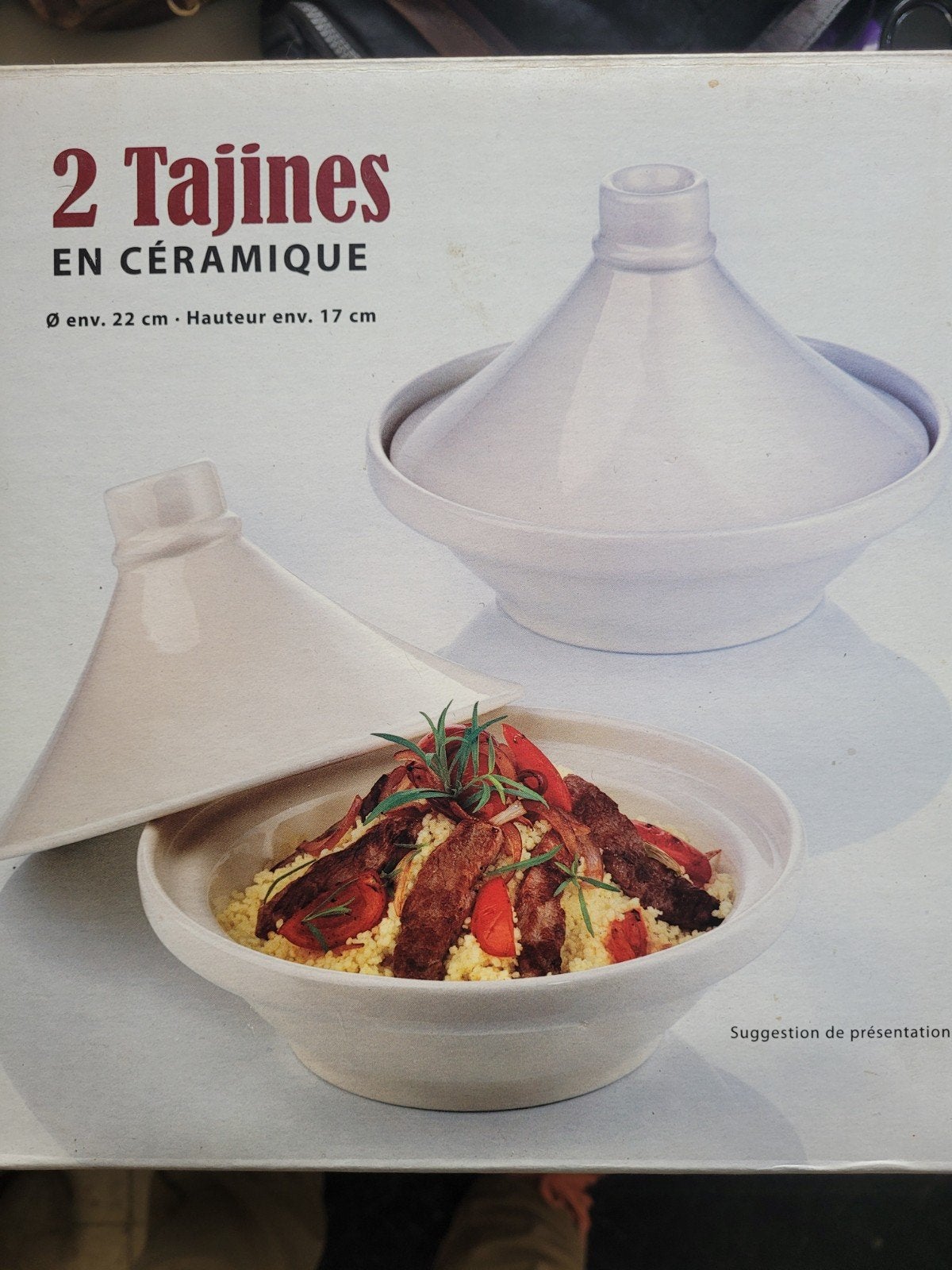 plats à tajine 2, Maison & Meubles, Enlèvement, Neuf, Tajine