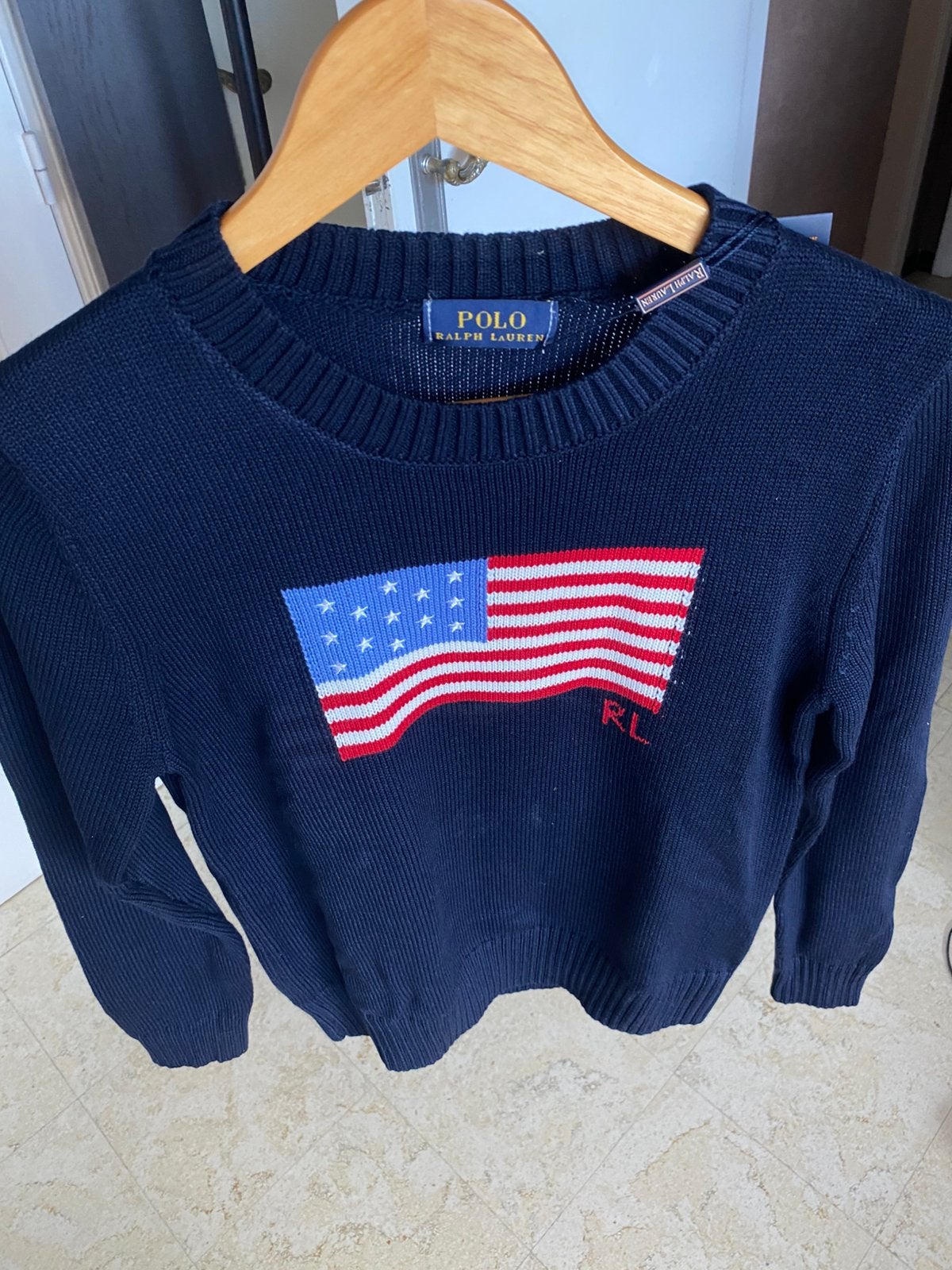 Ralph lauren dames trui pull navi blauw, Ophalen of Verzenden, Zo goed als nieuw