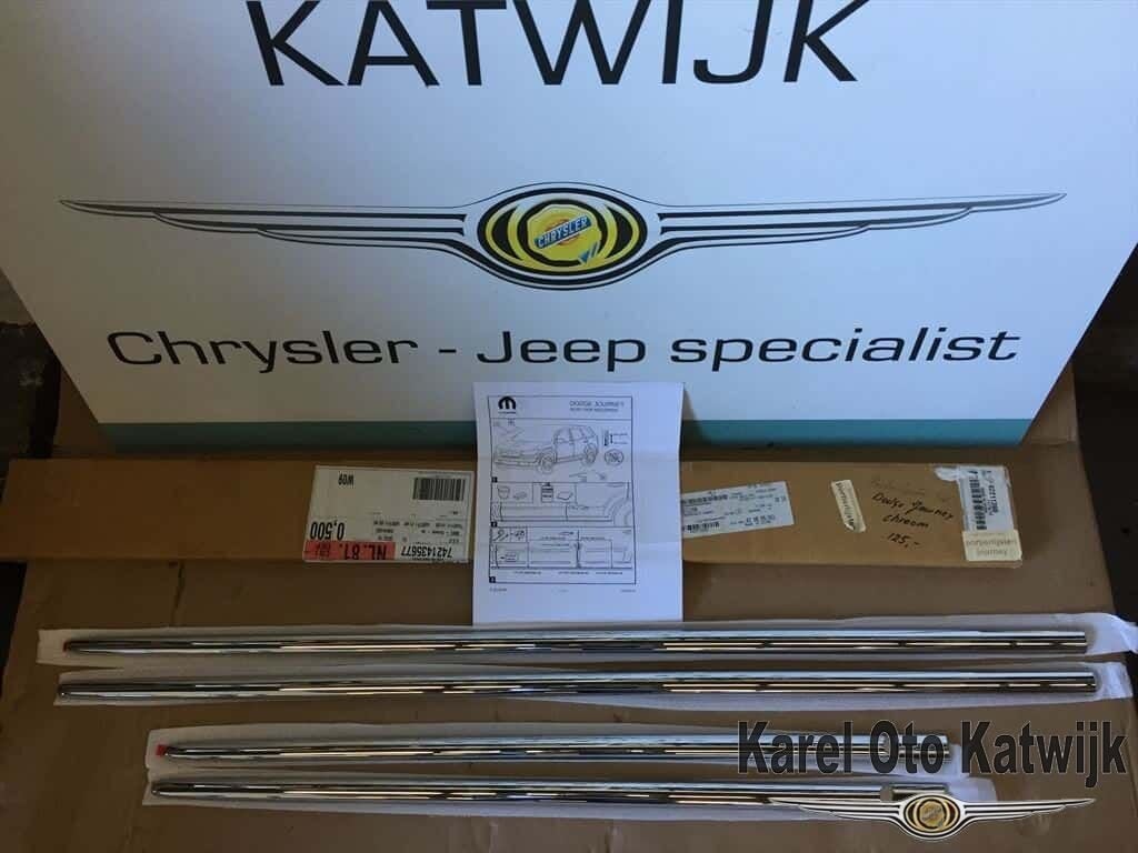 Portierlijsten set Dodge Journey chroom, -, -, Nieuw, Ophalen of Verzenden