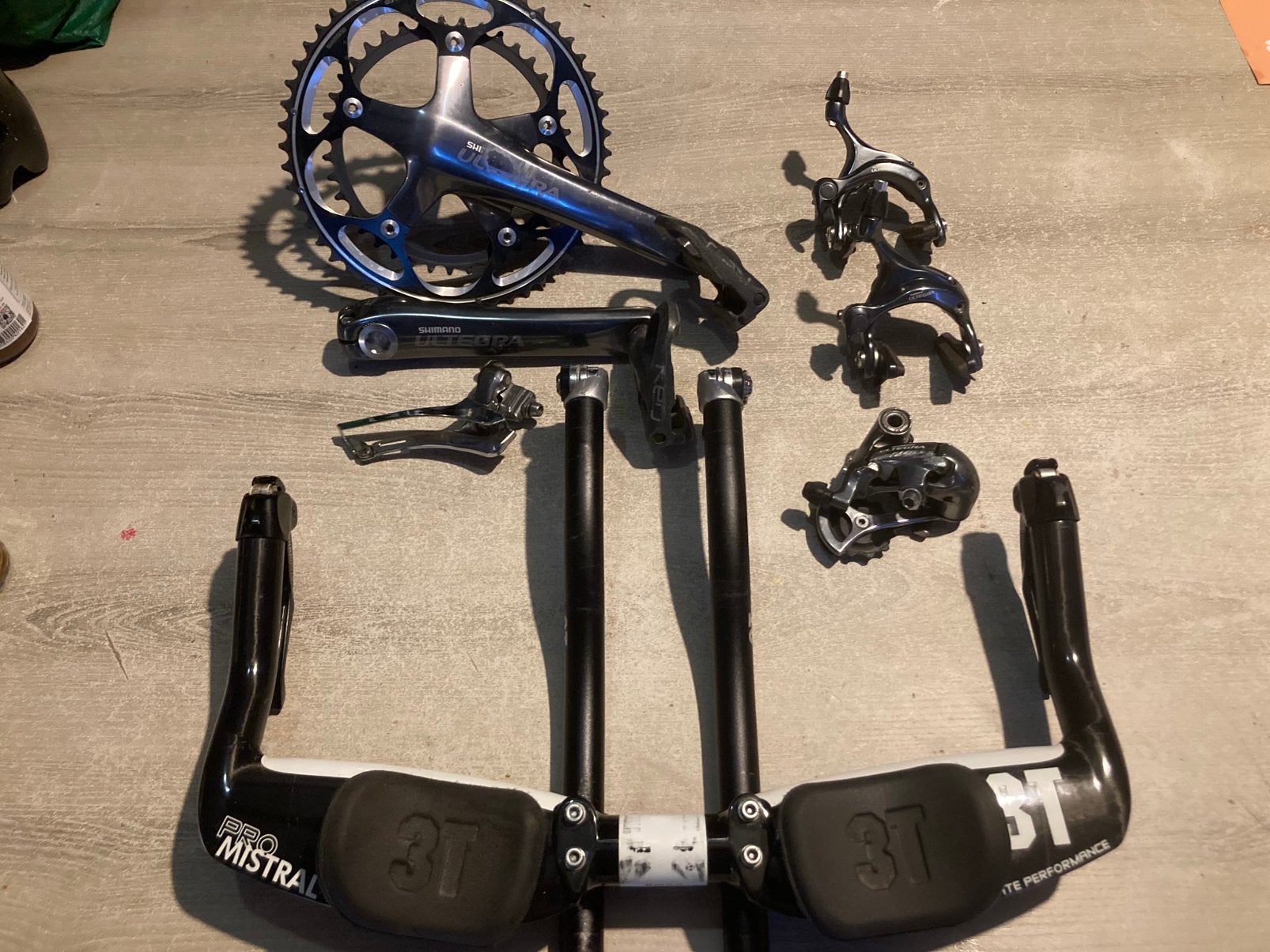 Groepset shimano ultegra 2/10 speed TT racefiets, Fietsen en Brommers, Gebruikt, Overige typen, Shimano Ultegra, Ophalen of Verzenden