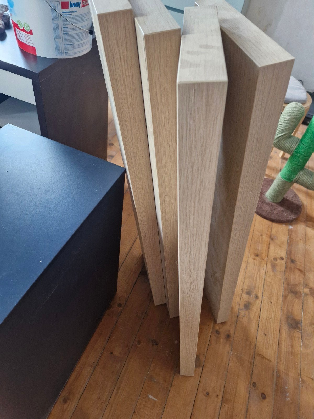 4x lack plank, Ophalen
