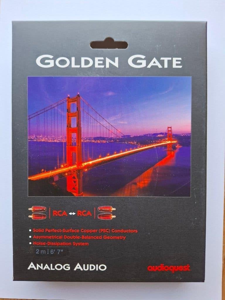 AudioQuest RCA/RCA Golden Gate, Enlèvement ou Envoi, Comme neuf, 2 à 5 mètres, Câble Interlink