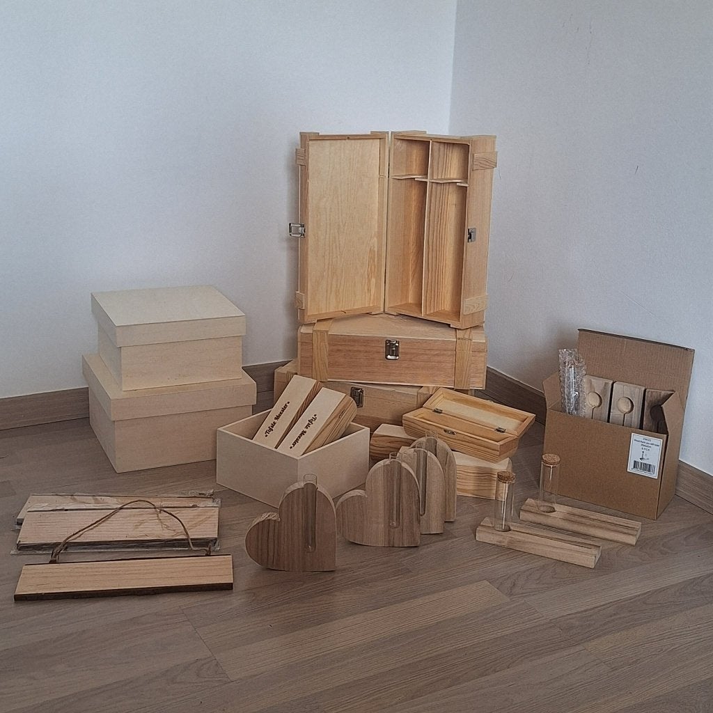 Decoratie en Hobby Hout, Hobby & Loisirs créatifs, Enlèvement, Comme neuf, Bois