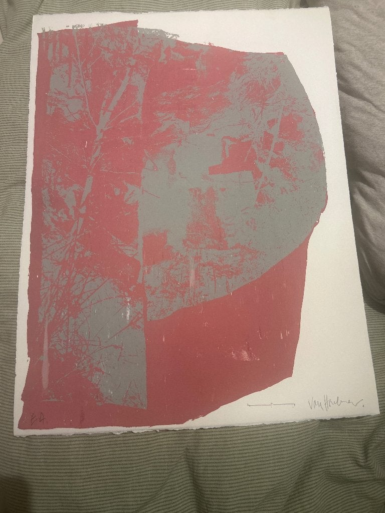 Lithographie, Antiek en Kunst, Kunst | Tekeningen en Fotografie, Ophalen, Lithografie, Gesigneerd
