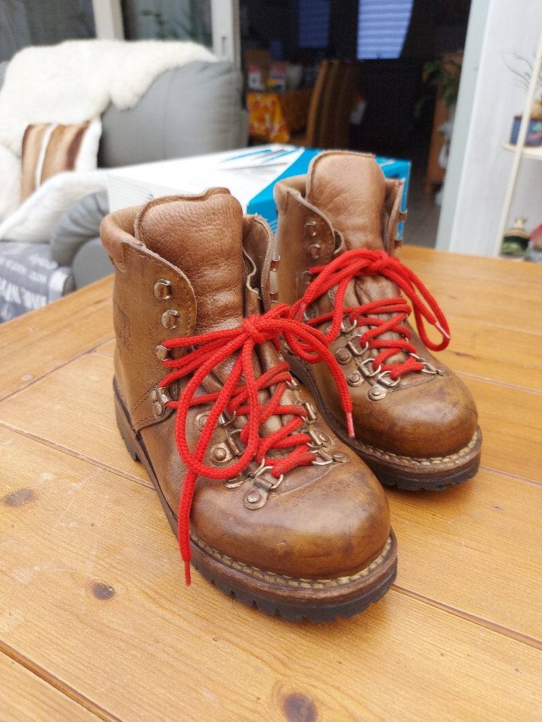 lederen wandel of bergschoenen maat 38 Dachstein, Bruin, Dachstein, Gedragen, Wandelschoenen