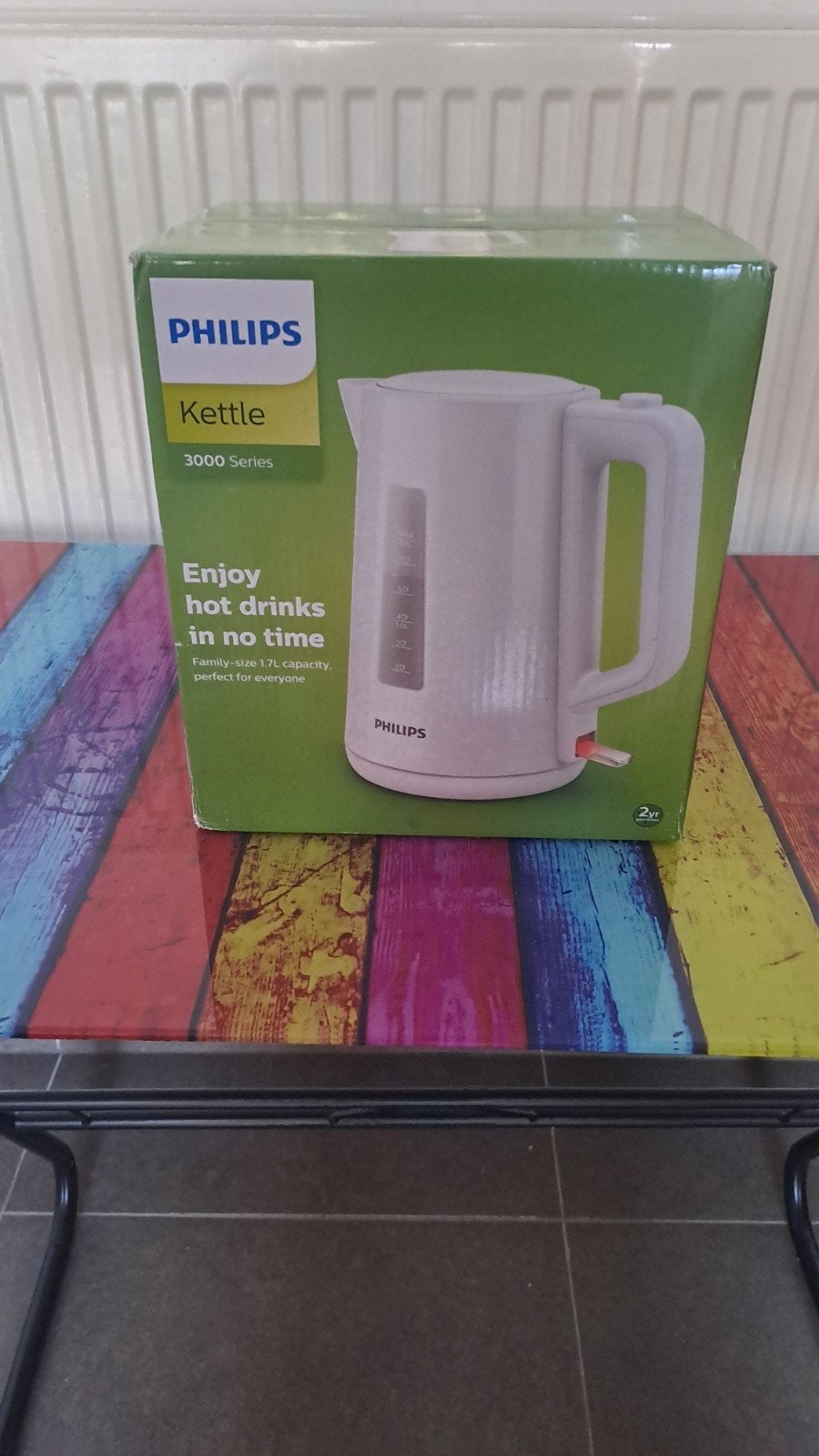 Waterkoker wit, Ophalen