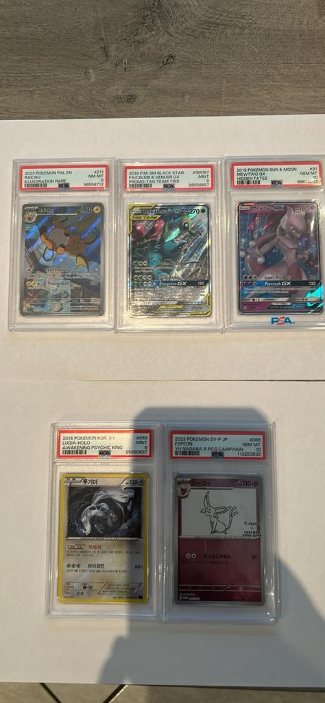 Psa pokemon kaarten, Enlèvement, Comme neuf