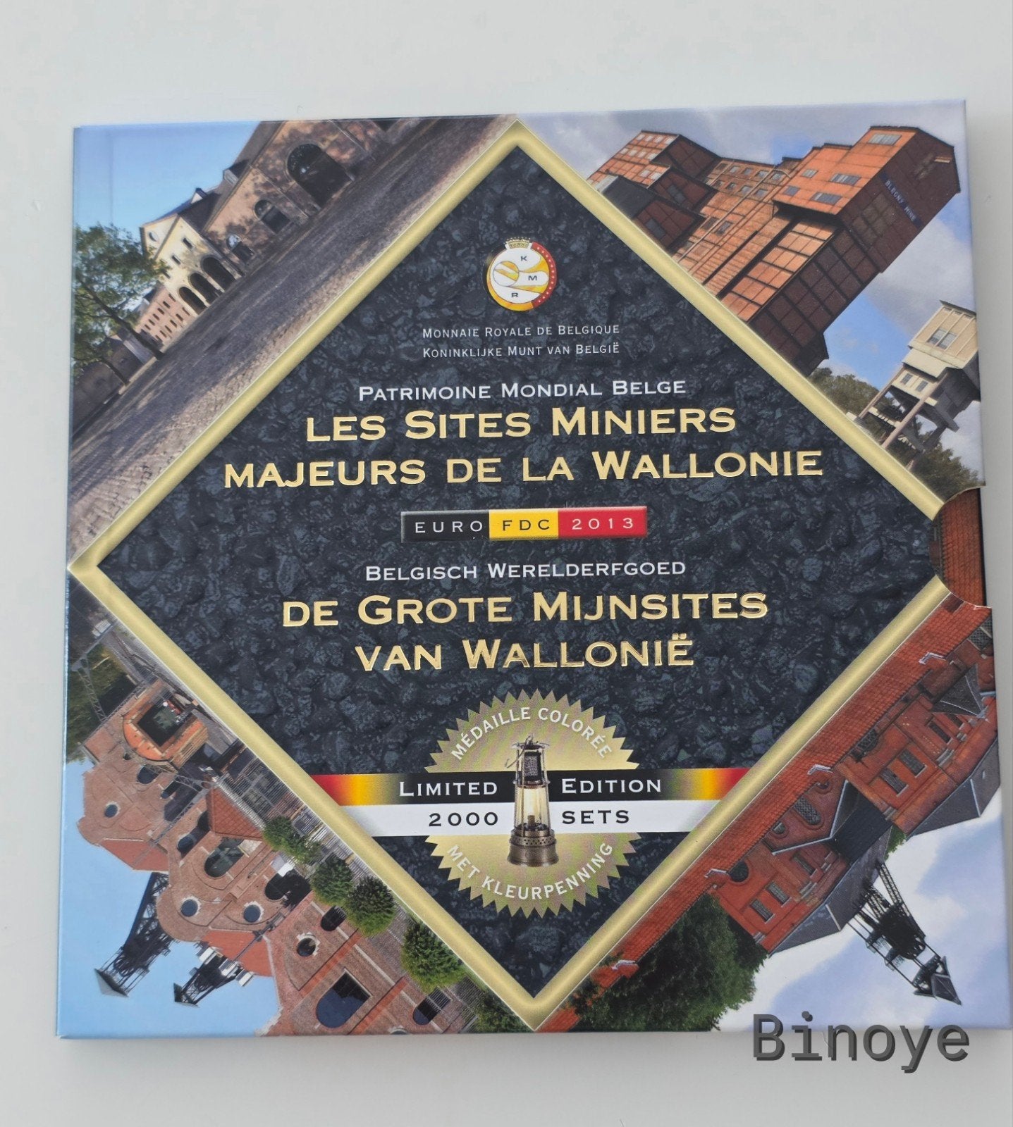 Belgique Euro FDC 2013 Sites miniers Médaille colorée Rare, Timbres & Monnaies, Monnaies | Europe | Monnaies euro, Série, Belgique