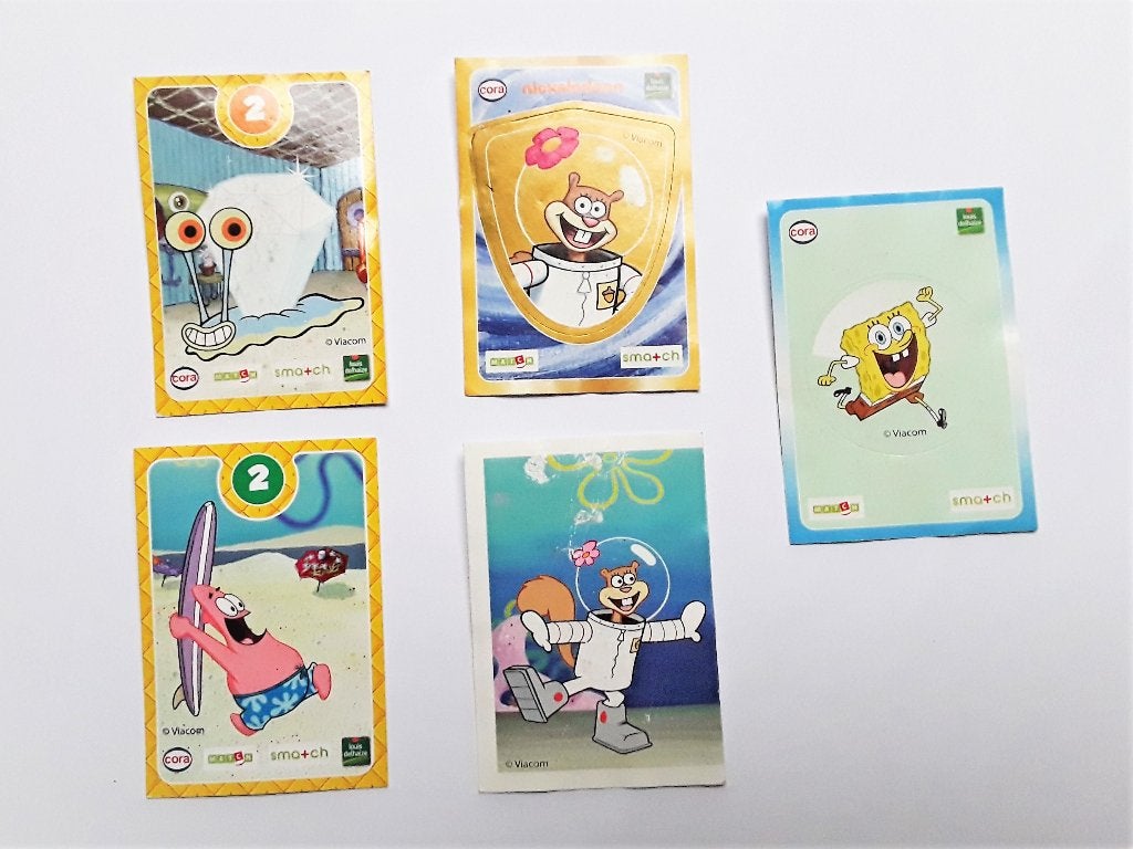 Kaartstickers: Disney, SpongeBob, Pirates, Caribbean, enz., Verzamelen, Ophalen, Zo goed als nieuw, Film, Tv of Omroep