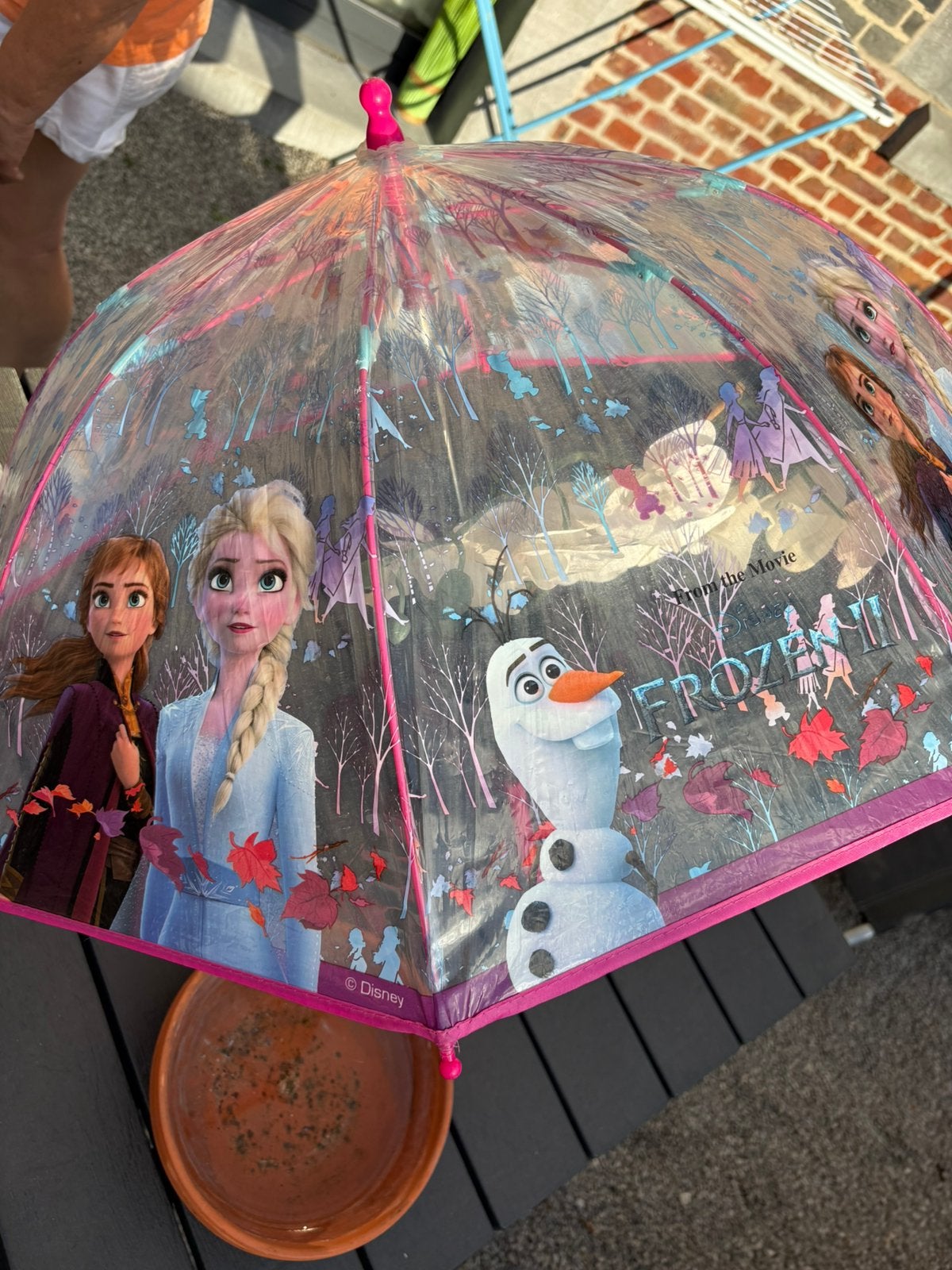 ️ Parapluie Disney La Reine des Neiges – Elsa, Anna & Olaf, Bijoux, Sacs & Beauté, Parapluies, Enlèvement, Transparant, Comme neuf