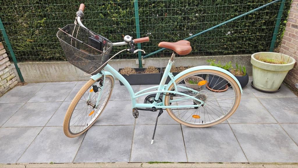 Prachtige B'Twin Elops 320 Damesfiets - Muntgroen - Incl. Ma, Fietsen en Brommers, Ophalen