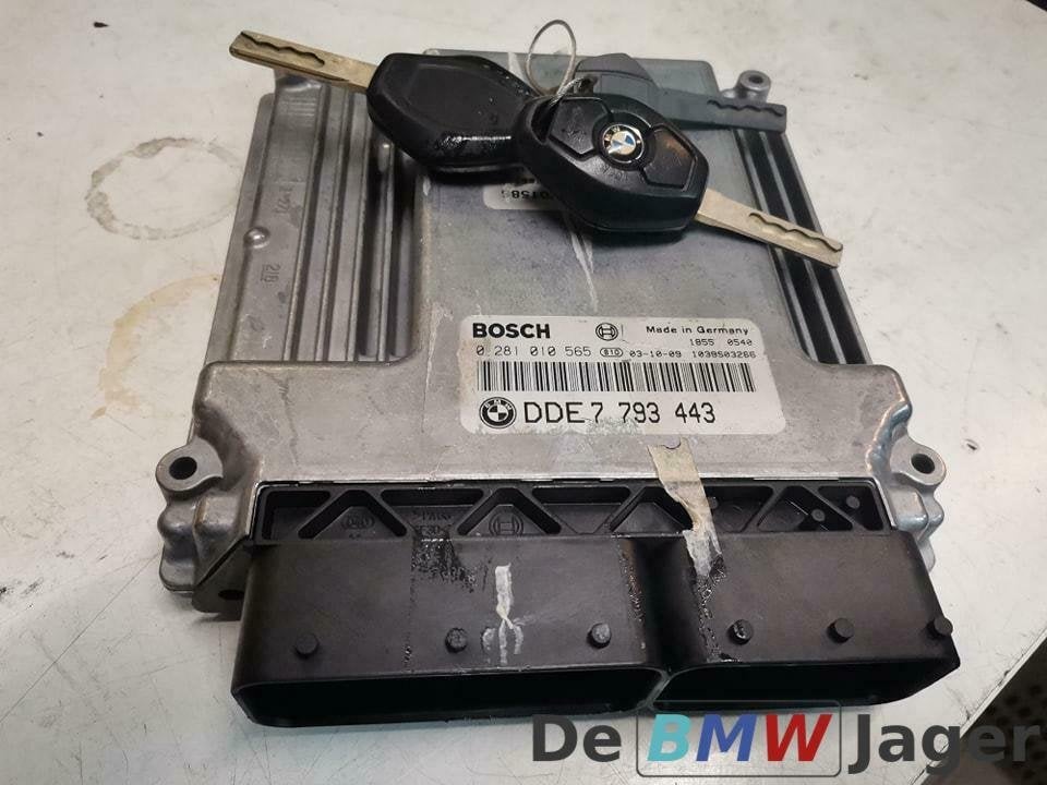 DDE met sleutel zonder EWS BMW 3-serie E46 320D M47N 7793443, Gebruikt, Ophalen of Verzenden, BMW, BMW