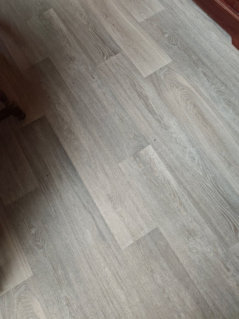 Vinyl op rol, Ophalen, Parketlook, Nieuw, Grijs