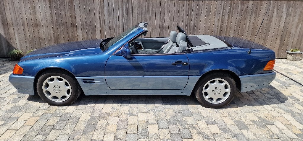 Mercedes 500 SL cabrio, oldtimer, Auto's, Mercedes-Benz, Automaat, Lederen bekleding, 5000 cc, 8 cilinders