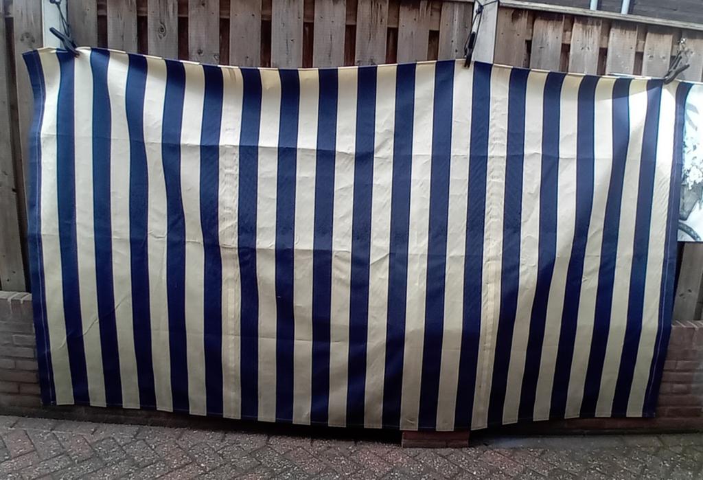luifeldoek klauw/creme, Tuin en Terras, Schaduwdoeken, Ophalen, Gebruikt