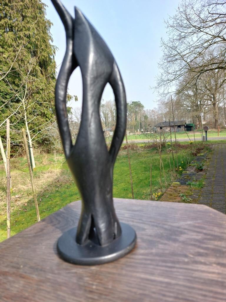 Sculpture/Sculpture sur bois/Makonde Africa/Shetari/JR50-60, Antiquités & Art, Art | Sculptures & Bois, Enlèvement ou Envoi