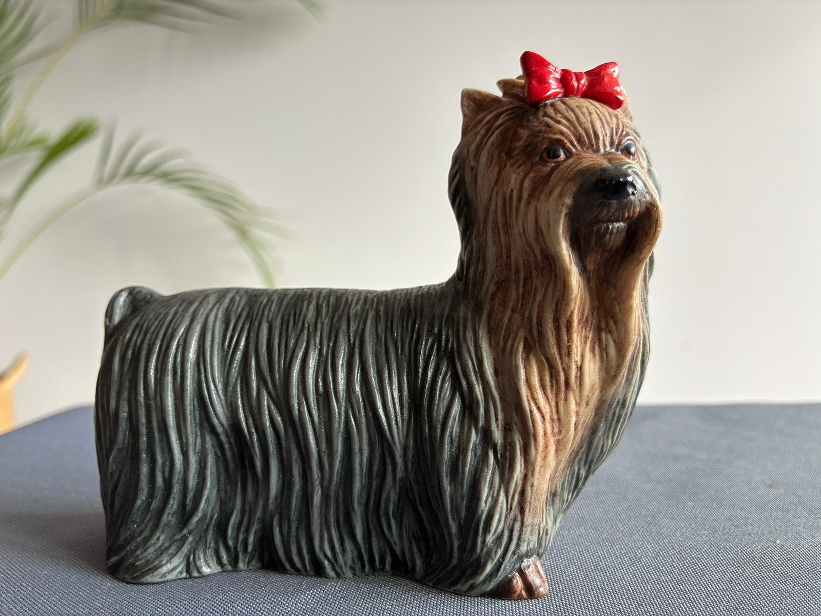 Vintage beeldje yorkshire terrier, Dieren en Toebehoren, Ophalen of Verzenden, Zo goed als nieuw