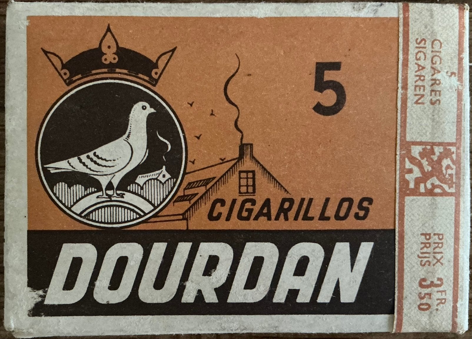 Paquet de cigares anciens DOURDAN 3FR.50, Enlèvement ou Envoi, Comme neuf, Emballage