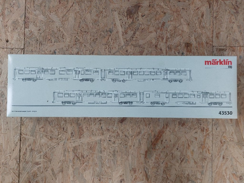 Marklin HO 43530 set 4 buurtrijtuigen, Ophalen of Verzenden, Nieuw, Wagon, Märklin