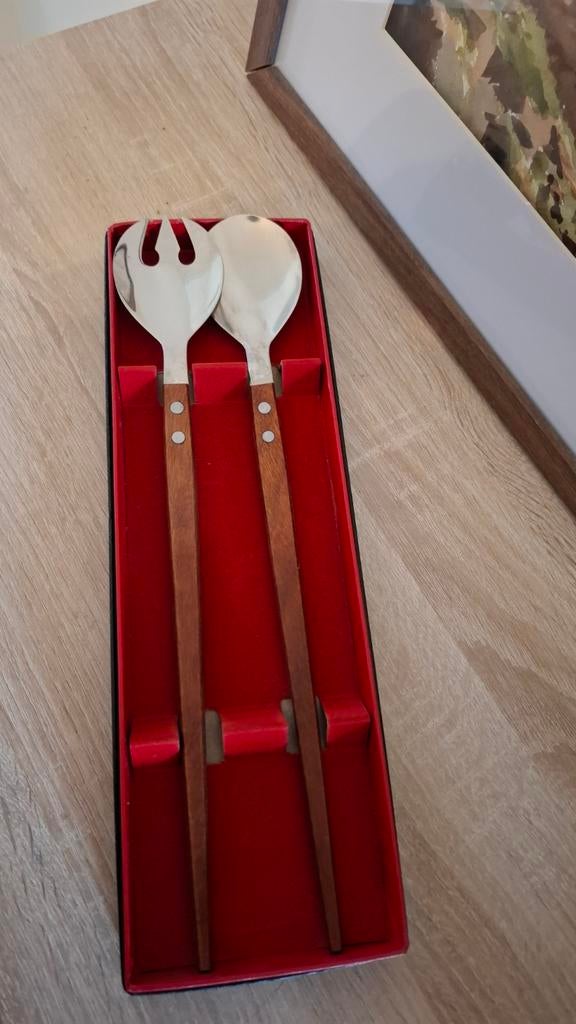 Couverts a salade  vintage, Hout