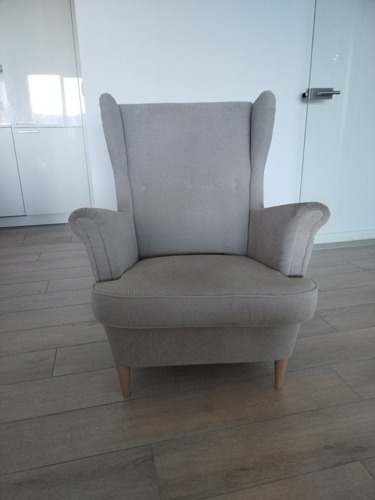 Fauteuil 1 place strandmon ikea, Maison & Meubles, Fauteuils, Utilisé, Tissus, Enlèvement