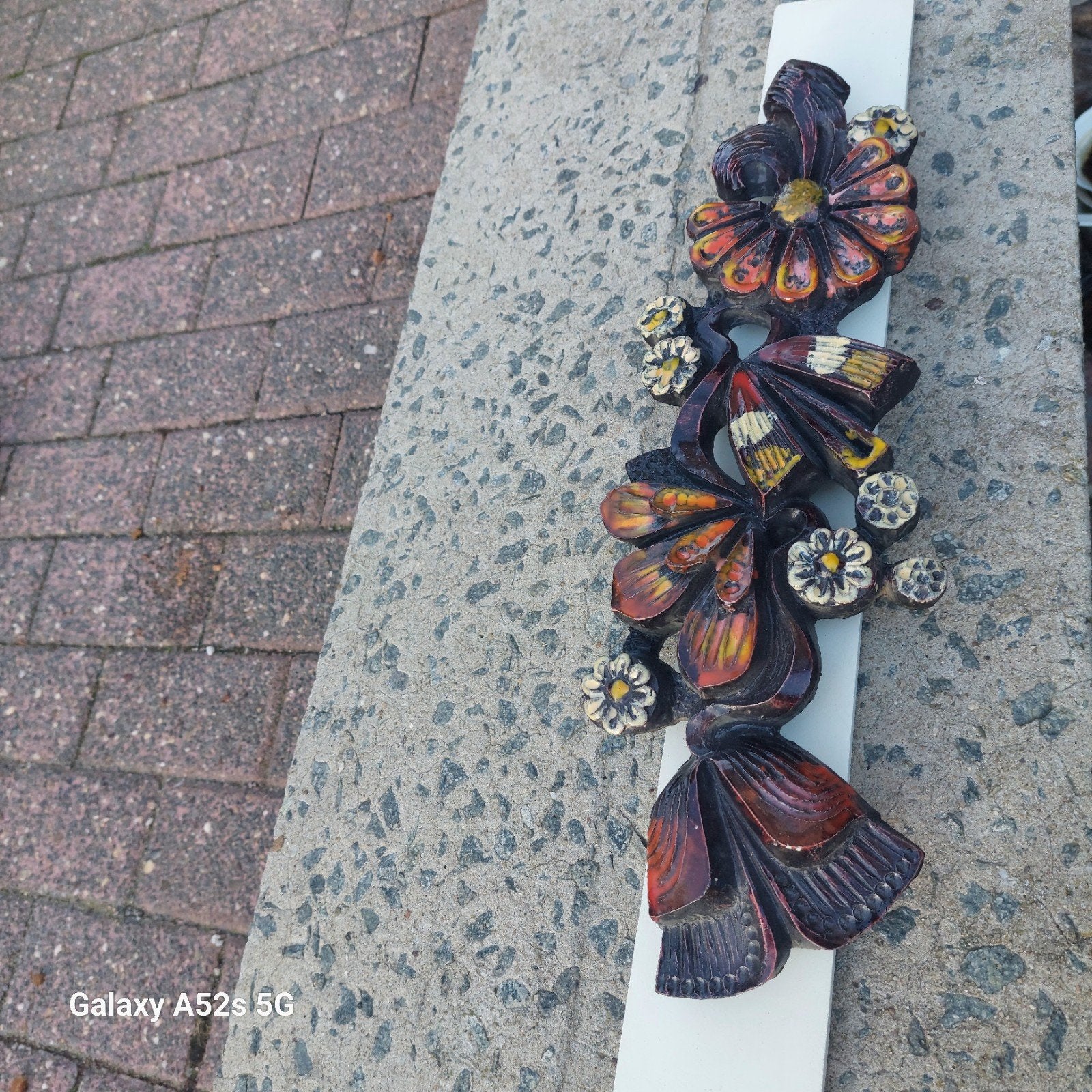 vintage keramieke plaat, Antiek en Kunst, Ophalen