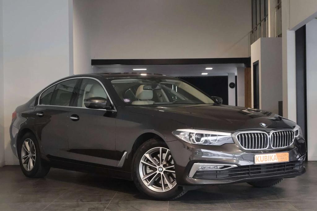 BMW 5 Serie 520 520iA ParkS CruiseC ZetelV Leder Garantie*, Automaat, Gebruikt, 4 cilinders, Bruin