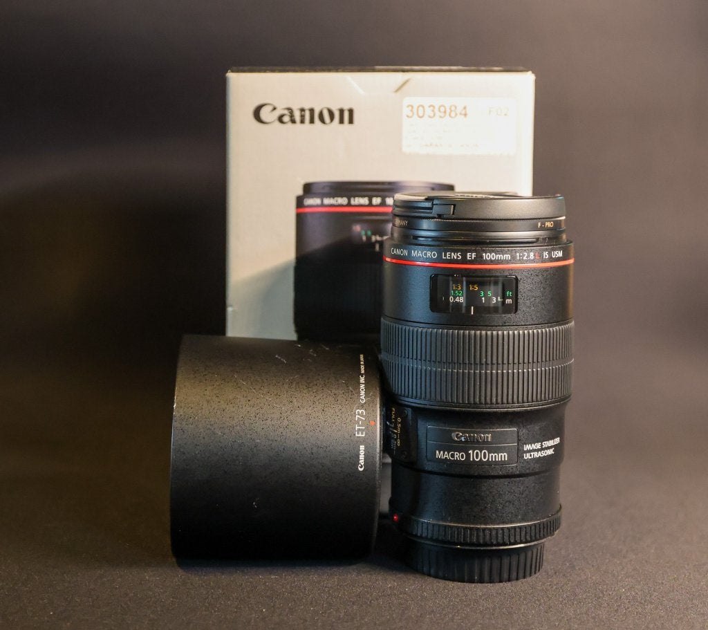 Canon EF 100mm F2.8 L IS USM Macro, TV, Hi-fi & Vidéo, Canon, Moteur autofocus ultrasonique, Comme neuf, Objectif macro