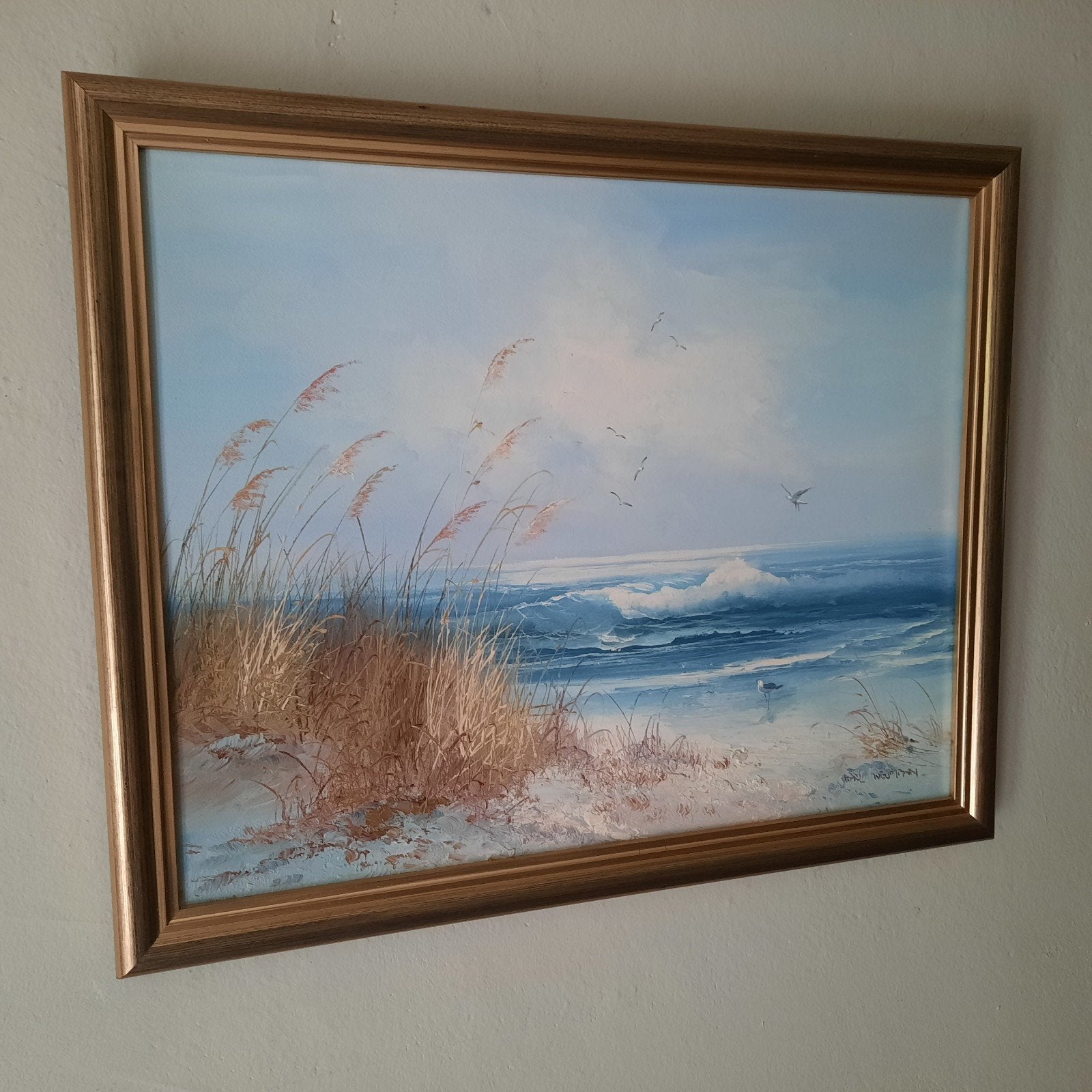 tableau, Antiquités & Art, Art | Peinture | Classique, Peinture à l'huile, Enlèvement, Maritime / eau, Toile