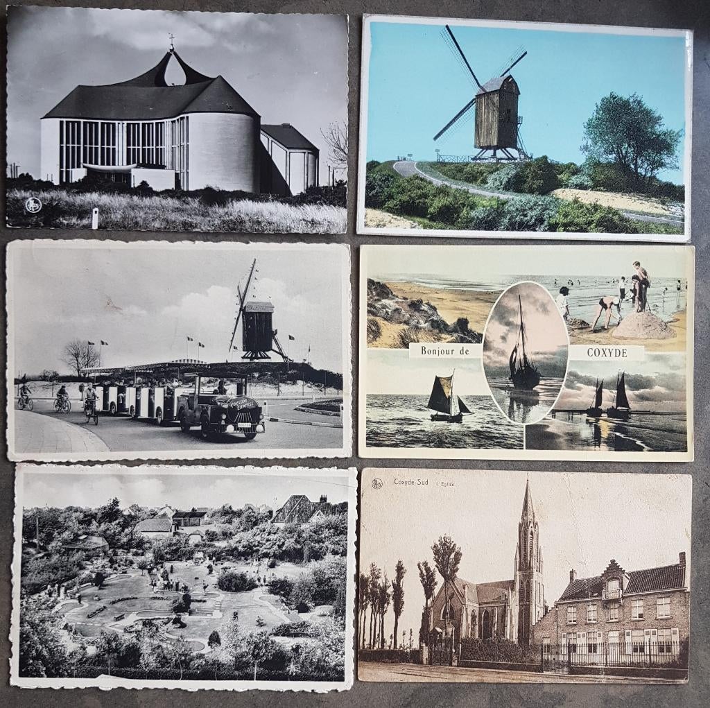 Koksijde Coxyde ( 0,50 euro / postkaart ), Enlèvement ou Envoi, 1940 à 1960, Affranchie, Flandre Occidentale