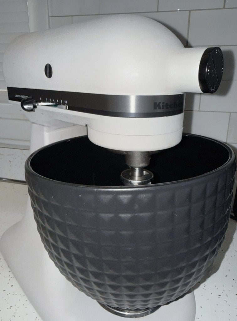 KitchenAid Limited Edition KSM180CBLD keukenmachine, 4 liter of meer, Ophalen of Verzenden, Gebruikt, 3 snelheden of meer