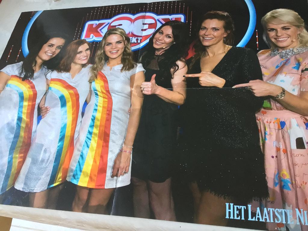 K3 poster originele leden en nieuwe K3, Verzamelen, Ophalen of Verzenden