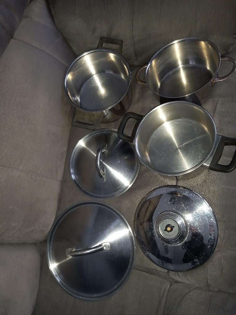 Lot casseroles couvercles, Enlèvement ou Envoi